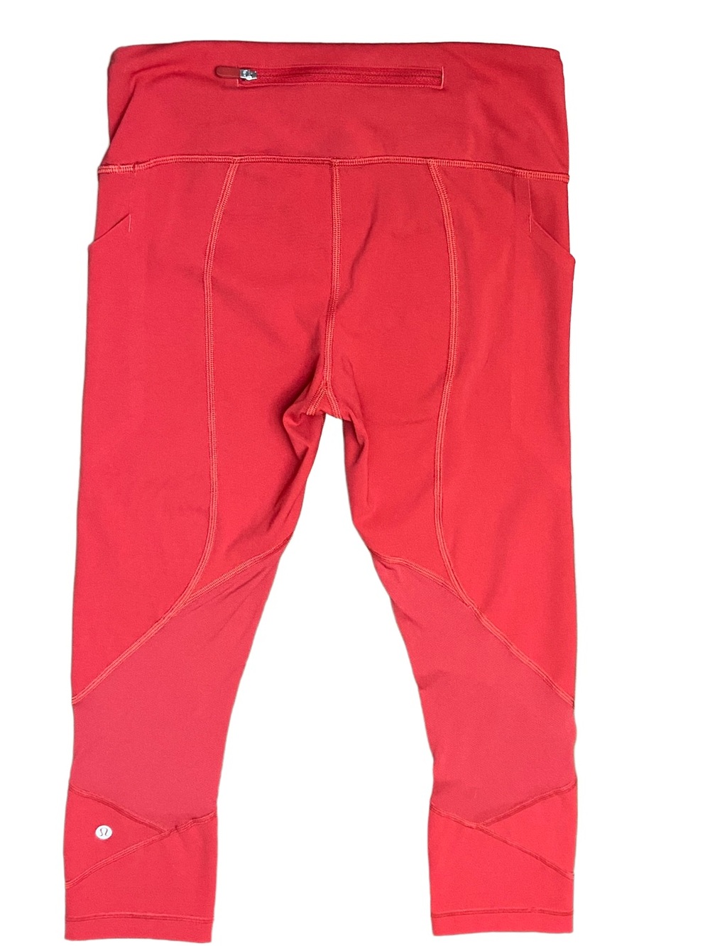 Lululemon Fast and Free High-Rise Crop Leggings 21” with
5 Pockets Red Size 4 - Picture 5 of 11